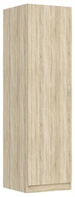 Úzka šatníková skriňa do predsiene 51 cm ROSHARON - dub sonoma
