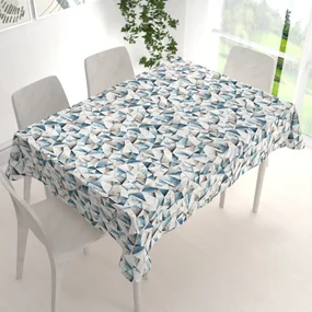 Biante Dekoračný obdĺžnikový obrus Porto PRT-007 Modro-hnedé kryštály 130x200 cm