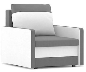 Kreslo MILTON model 2 Sivá/čierna