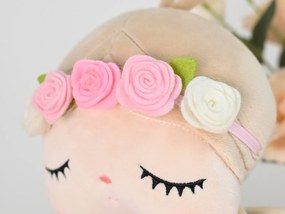 Bábika spiaca Anjelik farebné kvety 48 cm