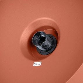 Závesné svietidlo Bilo, 1x okrovo červené kovové tienidlo