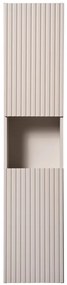 Koupelnová sestava Nova Cashmere s deskou, umyvadly a skříňkami 120 cm kašmírová/dub evoke