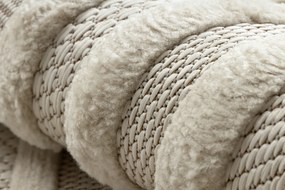 Koberec SANTO  SIZAL 0999, geometrické tvary, biely