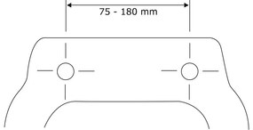 Biele WC sedadlo s jednoduchým zatváraním Wenko Calla, 47 × 35,5 cm