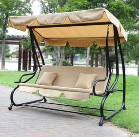 Záhradná hojdačka GoodHome béžová