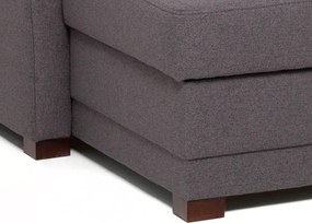 Rohová sedacia súprava Harris, tmavo šedá tkanina, ľavý roh