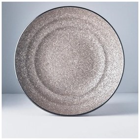 Béžová keramická servírovacia misa MIJ Earth, ø 29 cm