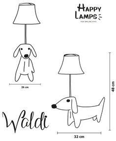 Happy Lamps - LED Detská stolná lampa WALDI LED/5,4W/230V jazvečík