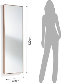 Nástenné zrkadlo Tomasucci Neat Cooper, 120 × 40 x 3,5 cm