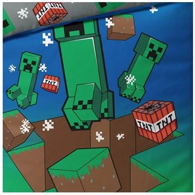 Detské obliečky Minecraft Creeper Explode 140x200/70x90 cm