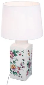 Floral dizajn Delft Art stolná lampa