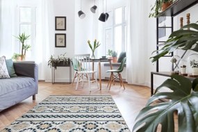Koberec štrukturálny BOTANIC 65252 Boho - sivý