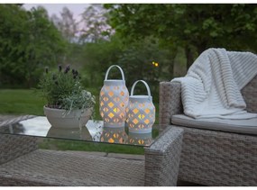 Biely lampáš Star Trading Flame Lantern, výška 16 cm