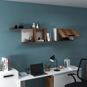 Nástenná polica NEWRA 35x150 cm hnedá