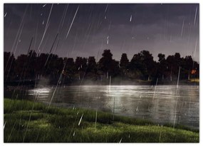 Obraz - Daždivý večer (70x50 cm)