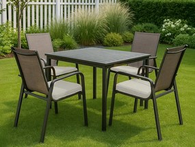 Vonkajší podsedák na stoličku VIREON 44x45 cm, slonovinová kosť