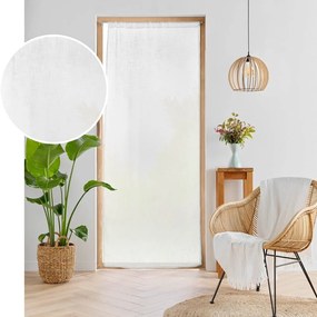 Biely záves do dverí 90x200 cm Haltona – douceur d'intérieur
