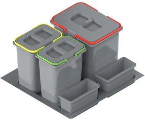 Nádoba na odpad Praktiko 60 trojdielna (1x15l + 2x7l)