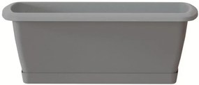 Kvetináč s miskou RESPON sivý kameň