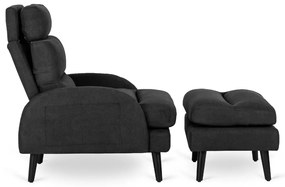 PROXIMA.store - Sklápacie kreslo HENRY FARBA: čierna