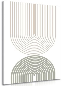 Obraz minimalistické dúhy Mid-Century