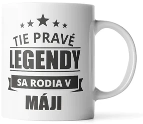 Sablio Hrnček Tie pravé legendy sa rodia v máji - 200 ml - espresso