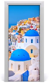Fototapeta samolepiace na dvere mesto Santorini 75x205 cm