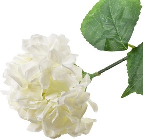 Umelá kvetina VIRIDIS HORTENSIA 73 cm biela