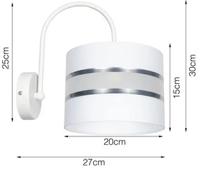 Nástenné svietidlo CORAL 1xE27/60W/230V biela