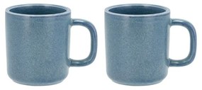 Súprava 2 modrých porcelánových hrnčekov Villa Collection Fjord, 250 ml