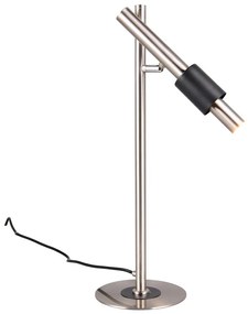Čierna/v striebornej farbe LED stolová lampa (výška 50 cm) Ikaris – Trio Select