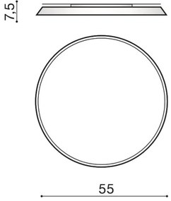 Azzardo AZ2739 - LED Stropné svietidlo CORTONA 1xLED/50W/230V 4000K