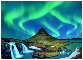 Obraz - Kirkjufell, Island (70x50 cm)
