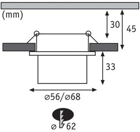 Paulmann 93379 - SADA 3xLED/6W IP44 Stmievateľné kúpeľňové svietidlo GIL 230V