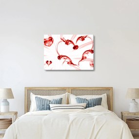 Obraz srdca z dymu (70x50 cm)