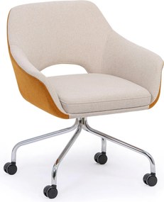 Konferenčná stolička VISTA, béžová/hnedá