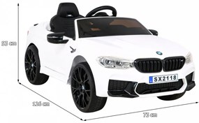 Elektrické vozidlo s funkciou drift BMW M5 DRIFT biele