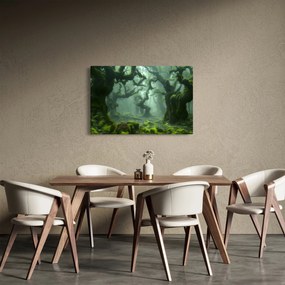 Obraz - Les prerastený machom (90x60 cm)
