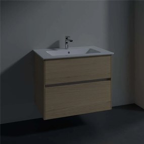 VILLEROY &amp; BOCH Collaro závesná skrinka pod umývadlo, 2 zásuvky, 761 x 480 x 610 mm, Nordic Oak, C14400VJ