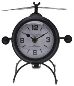 Stolné hodiny Helikoptéra – čierna 21 x 22 x 21 cm