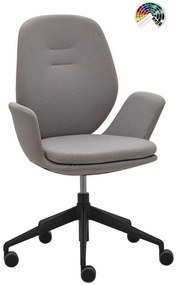 RIM Dizajnové kancelárske kreslo MUUNA čalúnenie FAME, STEP MELANGE, OCEANIC, CRISP