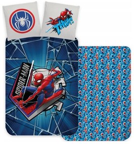 DETSKÉ BAVLNENÉ OBLIEČKY SPIDERMAN 100X135 CM, 1KS 40X60 CM VZOROVANÉ