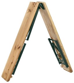 Pivný set 220 cm z jedľového dreva, skladacia, nosnosť 250kg