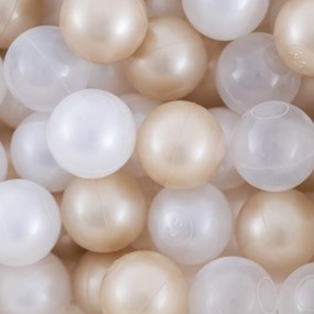 Suchý bazén kvietok – béžový menčester 95×30 cm + 200 guličiek