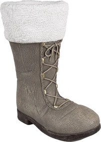 Christmas Decoration Figurine Boots 37x23x43 Cm Grey Ceramic Material - 37*23*43 cm