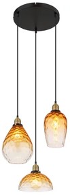 Globo 15786-3H1 - Luster na lanku SALVY 3xE27/60W/230V pr. 46 cm oranžová