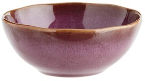 MADAM STOLTZ Kameninová miska Plum Reactive Glaze Small