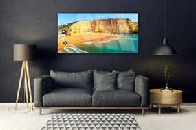 Obraz na akrylátovom skle Záliv krajina 120x60 cm