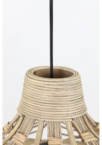 Stropné svietidlo v prírodnej farbe s ratanovým tienidlom ø 42 cm Pocita - Light &amp; Living