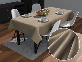 Biante Zamatový obdĺžnikový obrus Velvet Premium SVP-030 Sivobéžový 120x200 cm